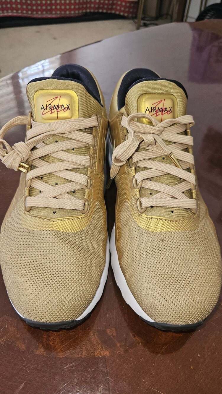 Nike Air Max Zero QS 'Metallic Gold' Sneakers (Style: 789695-700)
